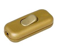 Kopp 191307089, Interruttore a filo, unipolare, 250 V, 2 A, oro