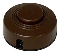 EL FS BR - Interruttore intermedio a pedale, 1 A-250 V, 1x off, marrone