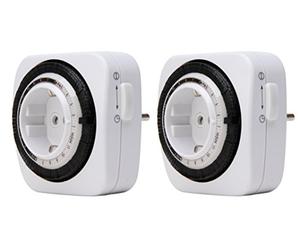 Kopp 2 x timer meccanico compatto, 2 pezzi, bianco, 195202171