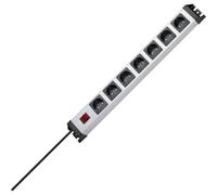 PVERSAL 7 - Presa multipla, Premium Line, 7 prese, 1,4 m, argento