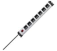 Kopp 226820011 Multipresa con interruttore 7 scomparti Grigio, Nero Schuko 1 p