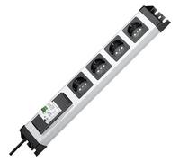 Kopp 228120012 Multipresa 4 vie Grigio, Nero Schuko 1 pz.