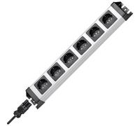 Kopp 22942001200000000 2.29420012E8 Multipresa 6 scomparti Nero, Argento Presa