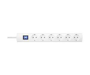 Kopp 232802005 Multipresa con interruttore 6 scomparti Bianco Schuko 1 pz.