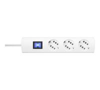 Kopp 233802006 Multipresa con interruttore 3 scomparti Bianco Schuko 1 pz.