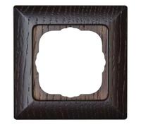 Kopp 306537084 - Mascherina in wengé a 1 ingresso, per montaggio verticale e orizzontale, serie: Milano