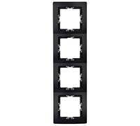 Kopp 308750065 - Cornice a 4 vani, colore: Nero opaco