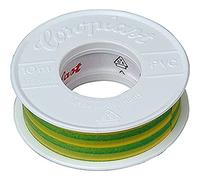 Kopp 320724088 - Nastro isolante, lunghezza 10 m, larghezza 15 mm, verde/giallo