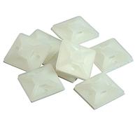 Kopp 328601093 - Zoccoli di fissaggio per fascette serracavo, 25 pezzi circa, 19,5 mm x 19,5 mm, fino a 3,9 mm