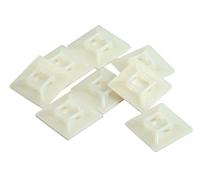 Kopp 328602094 - Zoccoli di fissaggio per fascette serracavo, 25 pezzi circa, 30 mm x 30 mm, fino a 5,5 mm