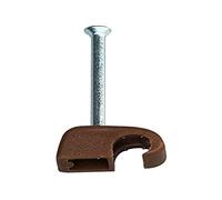 Kopp 342606089 - Clip Iso 4-7 mm, con spillo in acciaio, 30 mm, 50 pezzi, colore: Marrone