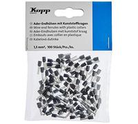 Kopp 354410090, Set di manicotti terminali con collare in plastica, 100 pz., 1,5 mm²