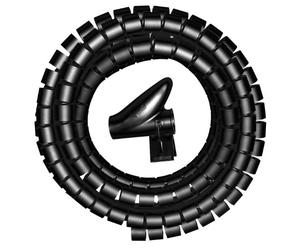 Kopp 359215018 - Organizzatore per cavi, 2,5 m, 20 mm, nero