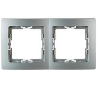 Kopp 402520010 Confezione professionale - Mascherina a 2 ingressi (5 pezzi) Paris argento, 1 pezzi,