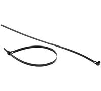 Kopp 50 fascette stringicavo 7,5 x 370 mm, materiale: nylon poliammide 6.6, nero, resistente ai raggi UV e alle intemperie, 328515037