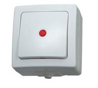 Kopp 566302004, Interruttore da parete con illuminazione, a prova di umidità