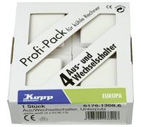 Kopp 617613086 Frutto Commutatore Europa Bianco artico, Opaco 1 pz.