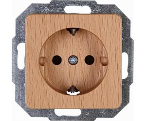 Kopp 914831004 Presa con Contatto di Protezione, Faggio