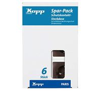 Kopp 920726019 Paris Profi-Pack - 6 prese con contatto di terra ad alto grado di