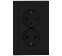 Kopp 920950089 Frutto Presa di corrente Paris Nero (opaco) 1 pz.