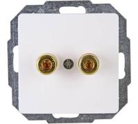 Kopp 921502009 Frutto Presa di corrente per casse acustiche HK05 Bianco artico