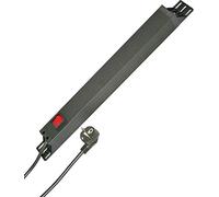 Kopp 930705028 Profi Versal PA, 7 volte con schutzk.- H, 45 gradi gedr. Pentole, 2 m con schutzk.- connettore ad angolo retto, 250 Vac, 16 Amp, Nero