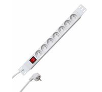Kopp 932704012 Profi Versal 7 volte con MSK std., 2 poli bel. Interruttore, 45 gradi gedr. Pentole, 5 mm², 2 m con schutzk.- connettore ad angolo retto, 250 Vac, 16 Amp