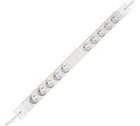 Kopp 937504011 Profi Versal 5 + 5 moduli con MSK std., 2 getr. Strom cerchi, 45 gradi gedr. Pentole, 2,5 m con schutzk.- connettore ad angolo retto, 250 Vac, 16 Amp