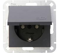 Kopp 940115001 1 parte Frutto Presa schuko con coperchio ribaltabile HK 07 Antr