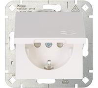 Kopp 940129002 Presa con Contatto di Protezione, Bianco