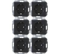 Kopp 943015055 - Contatto di messa a terra, 6 pezzi, colore: antracite