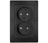 Kopp 944750081 Frutto Presa di corrente Paris Nero (opaco) 1 pz.