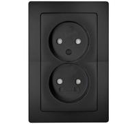 Kopp 944750081 Frutto Presa di corrente Paris Nero (opaco) 1 pz.