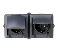 Kopp 137015003 interruttore per ambienti umidi nautic antracite