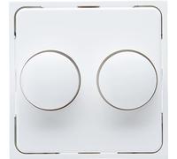 Kopp Athenis 492832183 - Copertura per doppio dimmer, colore: Bianco artico