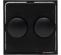 Kopp Athenis 492850185 - Copertura per doppio dimmer, colore: Nero opaco