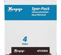 Kopp Athenis 589647058 - Interruttore universale, colore: Acciaio