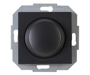 Kopp Athenis 842915089 - Interruttore a pressione, combinato, dimmer LED, per lampadine a incandescenza, 230 V, lampade alogene, taglio di fase, colore: Antracite