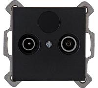 Kopp Athenis 941250083 - Presa TV/RF, colore: Nero opaco