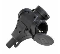 E_0002_S7924878 Kopp Base della spina Kopp 2p+t Nero 250 V Con coperchio Clima E