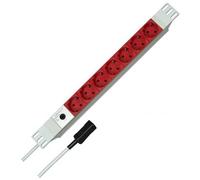 INL Multipresa elettrica per armadi Rack 19", 7x prese CEE 7/7 Schuko prot