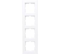 Kopp HK07 - Mascherina di copertura a 4 scomparti, colore: bianco artico opaco, 5 pezzi