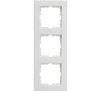 Kopp HK07 Pure - Mascherina di copertura a 3 scomparti, colore: bianco artico opaco, 10 pezzi