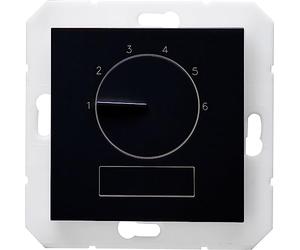 Kopp HK07 - Termostato elettronico per ambienti, di alta qualità, colore: nero opaco - (1 pezzo)