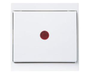 Kopp Interruttore di controllo Malta con lente e luce integrata, colore: Bianco artico, 621666085