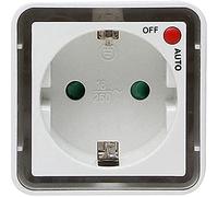 Kopp luce notturna con 2 LED 16 A, 250 V, presa Max 3,680 W, bianco brillante, 195903018