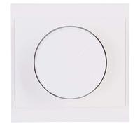 Kopp Malta 843013081 - Interruttore a pressione, combinato, dimmer a LED, per lampadine alogene a incandescenza, 230 V, taglio di fase, colore: Bianco artico