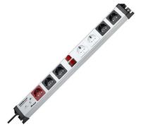 Kopp Powerversal 227620016 - Presa multipla con 2 prese slave e 4 azionate a 2 gruppi, protezione da sovratensione Safetronic