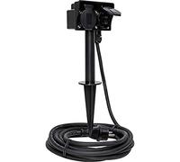 Kopp Presa esterna con 2 contatti di protezione e cavo da 1,5 m, da 230 V, per picchetto da giardino