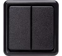 KOPP Programma da parete standard, nero, interruttore seriale, 10 A, 250 V, 513505005